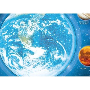 Planète terre phosphorescente