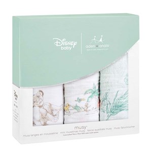 Lot de 3 petits langes en mousseline de