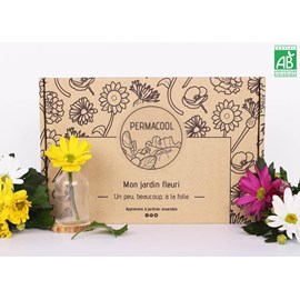 Kit jardinage - mon jardin fleuri : souci, bleuet, coquelicot, œillet, tournesol