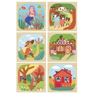 Cubes en bois - les contes