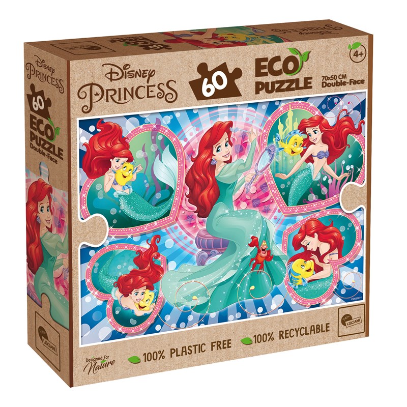 Puzzle 60 pcs double face little mermaid