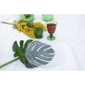 Assiette de présentation transparente 33cm