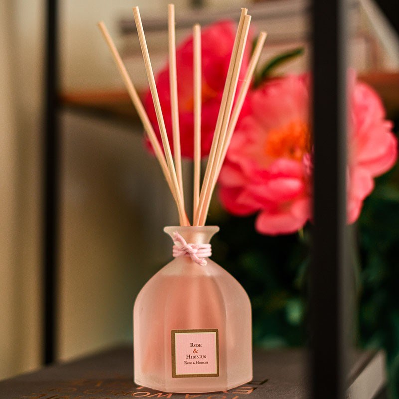 Bouquet parfumé rose & hibiscus
