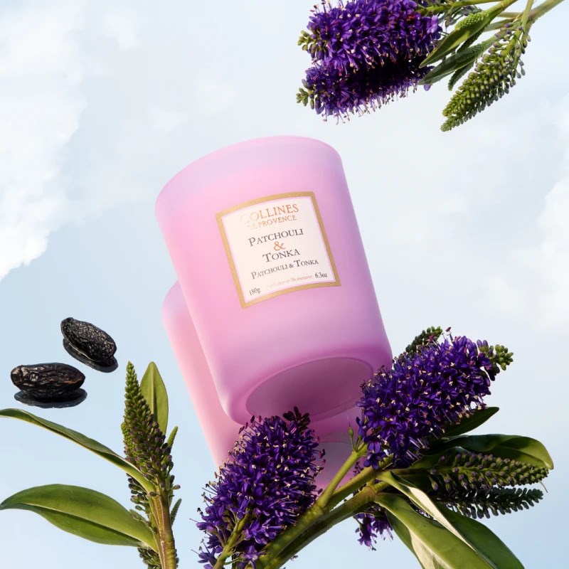 Bougie parfumée patchouli & tonka