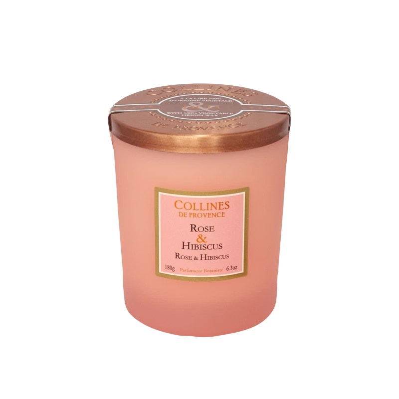 Bougie parfumée rose & hibiscus