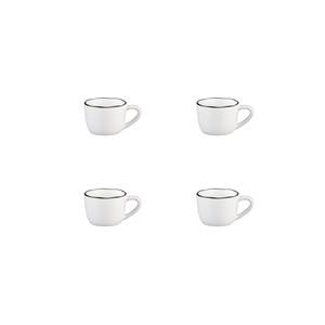 Tasse 12cl - 4 pc - blanc neige