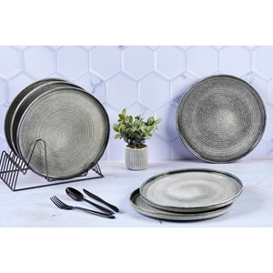 Assiette zen ø28cm - 6 pièces - natural