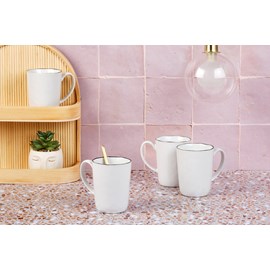 Mug 40cl - 4 pc - blanc neige