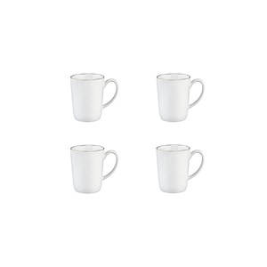 Mug 40cl - 4 pc - blanc neige