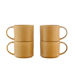 Mug 50cl - 4 pc - ocre