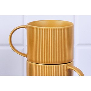 Mug 50cl - 4 pc - ocre