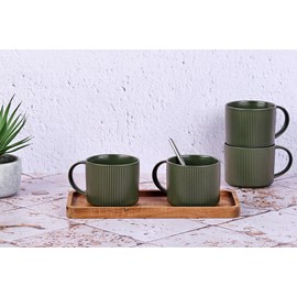Mug 50cl - 4 pc - olive