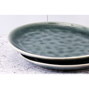 Assiette 21cm - pétrole