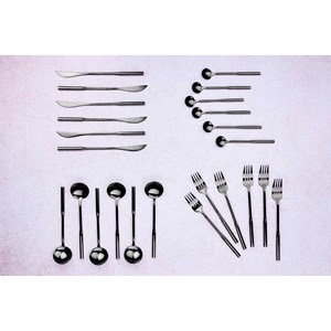 Ménagère 24 pc - black