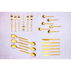 Ménagère 24 pc - gold