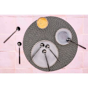 Coffret 6 petites cuillères - black
