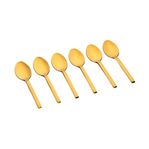 Coffret 6 petites cuillères - gold