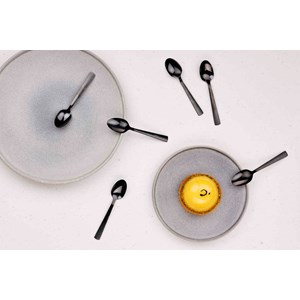 Coffret 6 petites cuillères - black