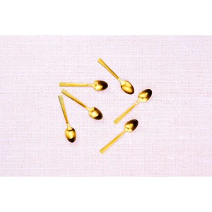 Coffret 6 petites cuillères - gold