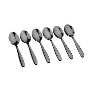 Coffret 6 petites cuillères kaja - black