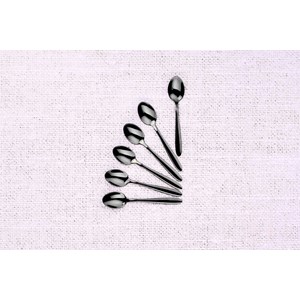 Coffret 6 petites cuillères kaja - black