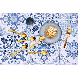 Coffret 6 petites cuillères kaja - gold