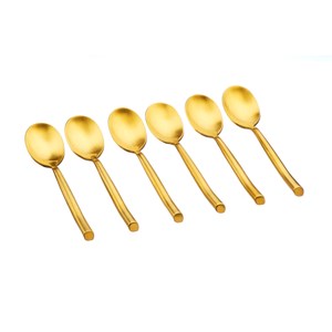 Coffret 6 petites cuillères - gold