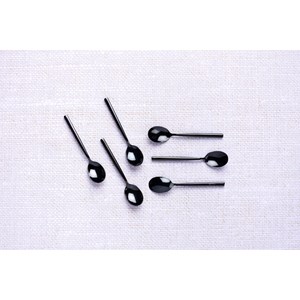 Coffret 6 petites cuillères - black