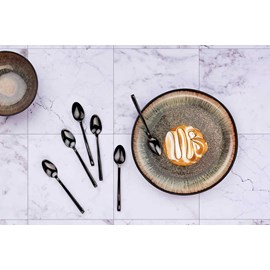 Coffret 6 petites cuillères - black