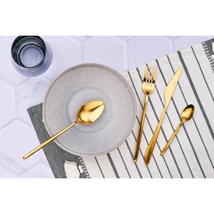 Coffret 6 petites cuillères - gold