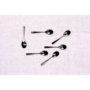 Coffret 6 petites cuillères - black
