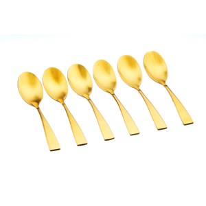 Coffret 6 petites cuillères - gold