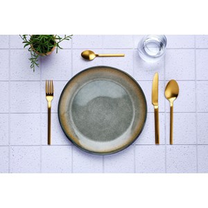 Coffret 6 petites cuillères telmo - gold