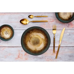 Coffret 6 petites cuillères - gold