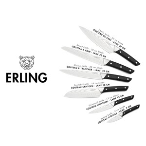 Couteaux de cuisine erling - 6 pc