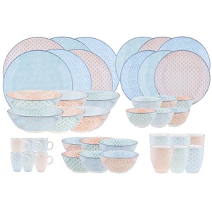 Service complet - 42 pc - pastel
