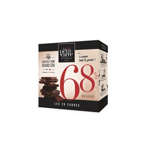 Carrés chocolat noir 68% mexique