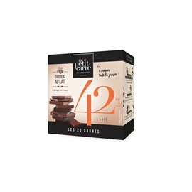 Carrés chocolat au lait 42% de cacao