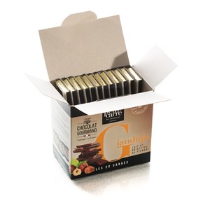 Carrés chocolat gianduja