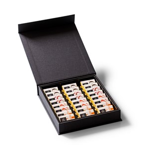 Coffret dégustation 24 carrés chocolat