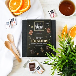 Coffret dégustation 24 carrés chocolat