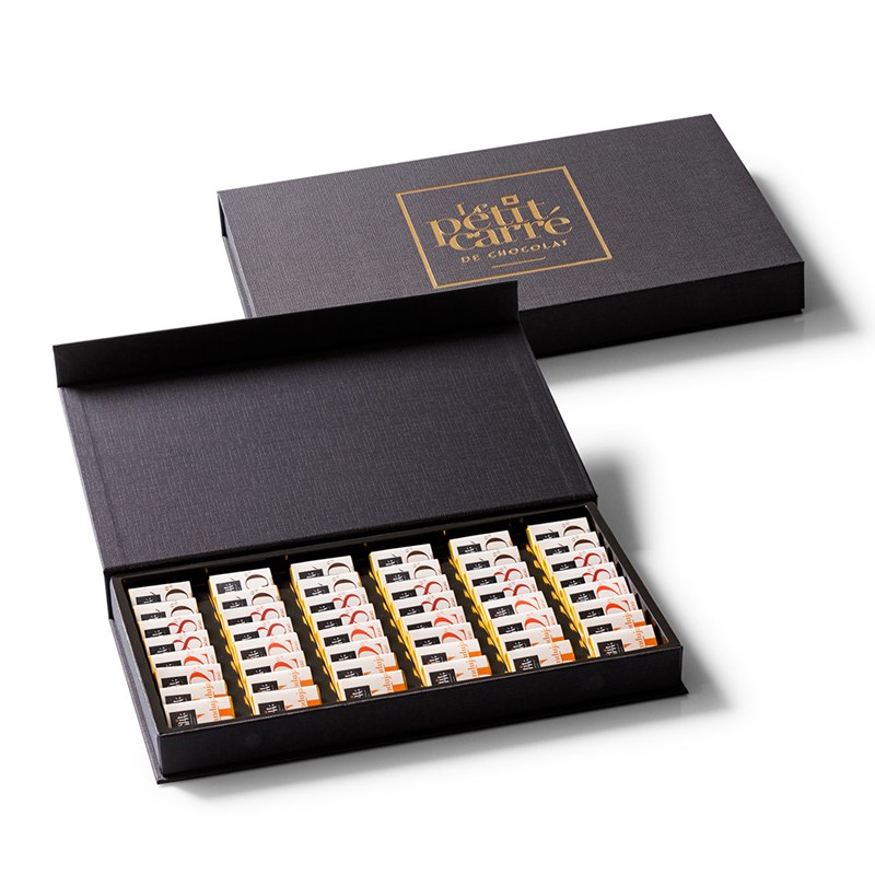 Coffret tentation 48 carrés de chocolat