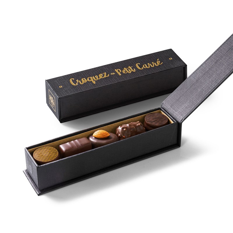 Coffret finesse 5 bonbons de chocolat