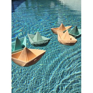 Jouet de bain bateau origami nude