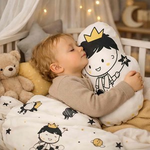 Coussin déco petit prince en coton