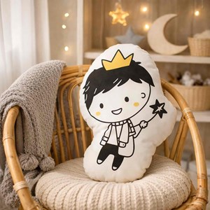 Coussin déco petit prince en coton