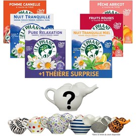 Théière elephant mystère + 120 sachets