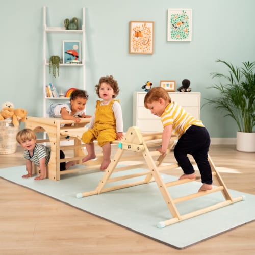 Active Tots - Cube d'escalade, triangle et toboggan