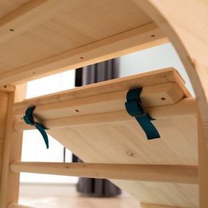 Cube d'escalade, triangle et toboggan