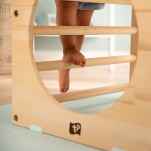 Cube d'escalade, triangle et toboggan